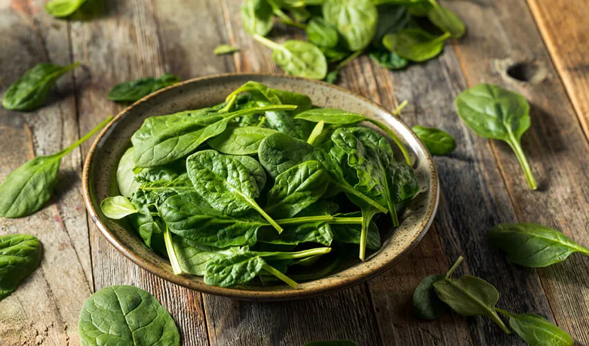 spinach hair growth